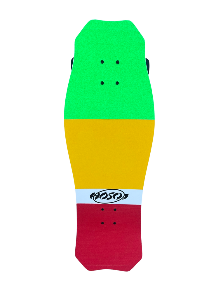 Hosoi O.G. Hammerhead RASTA Complete Skateboard- 10.5"x31"
