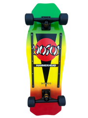 Hosoi O.G. Hammerhead RASTA Complete Skateboard- 10.5"x31"
