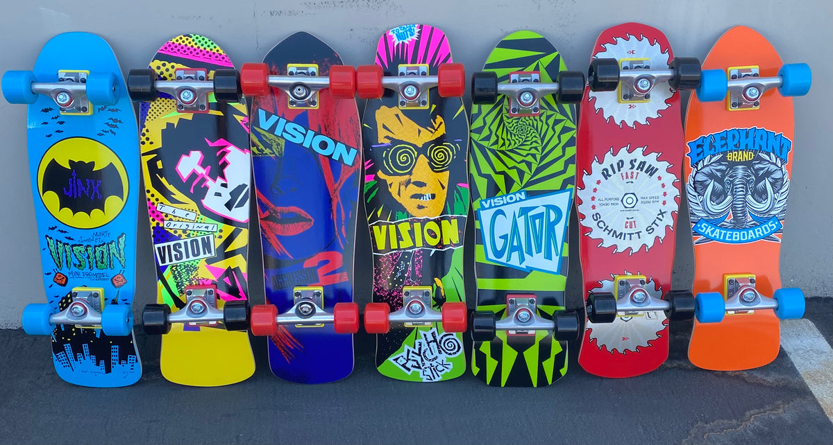 Ridge Skateboards Mini Cruiser 22x6” – Acero Canadese, Ruote 59mm 78A, Pronto Per L’Uso, Tanti Motivi!