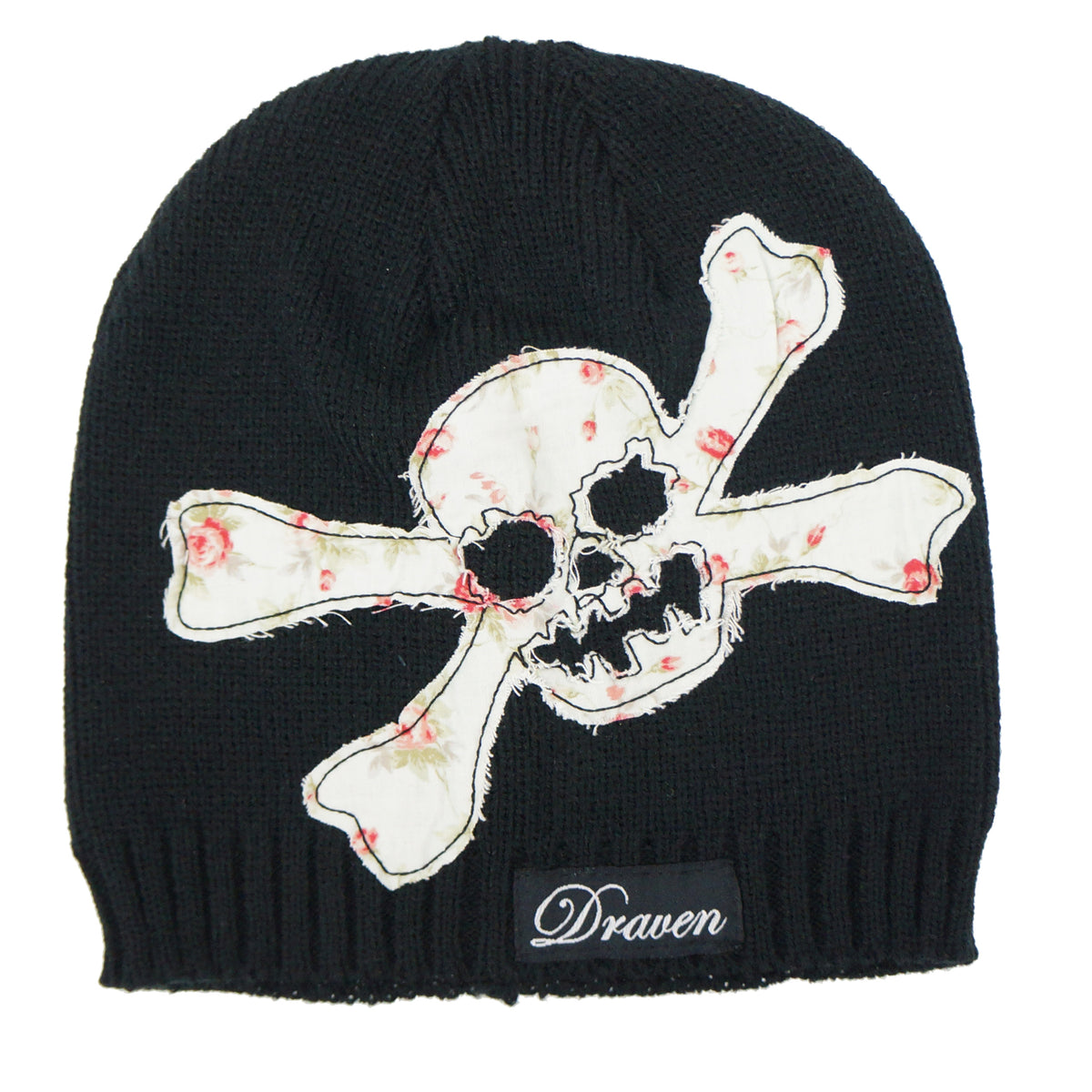Draven Women's Skull & Roses Beanie- BLACK – Select Skate Shop