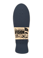 VISION ORIGINAL MG COMPLETE SKATEBOARD-WOODCUT ART BY SEAN STARWARS- 10"x30"