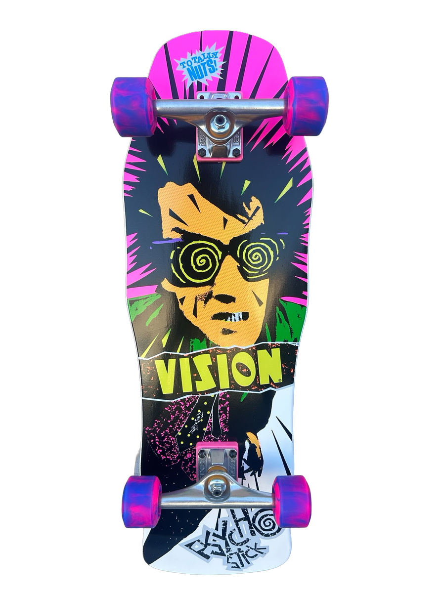 VISION PSYCHO STICK スケートボードデッキ VISION_PSYCHOSTICK_BRNSTAIN_we