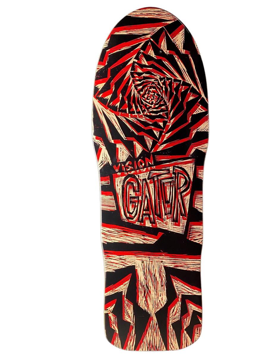 Vision Gator II Deck-Woodcut Art by Sean Starwars- 10.25
