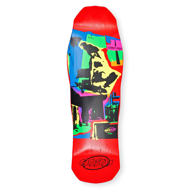 Hosoi Skateboards Pop Art 87 Deck (Large) – 10"x32.75"- Red