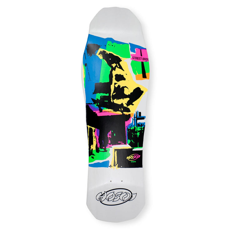 Hosoi Skateboards Pop Art 87 Deck (Large) – 10"x32.75"- White