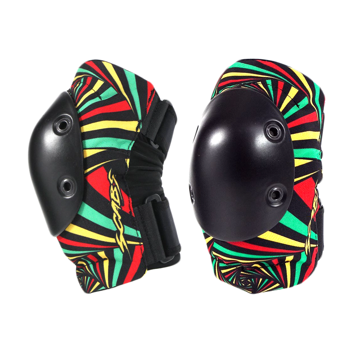 Smith Safety Gear Elite Hypno Elbow Pads, Rasta, X-Small