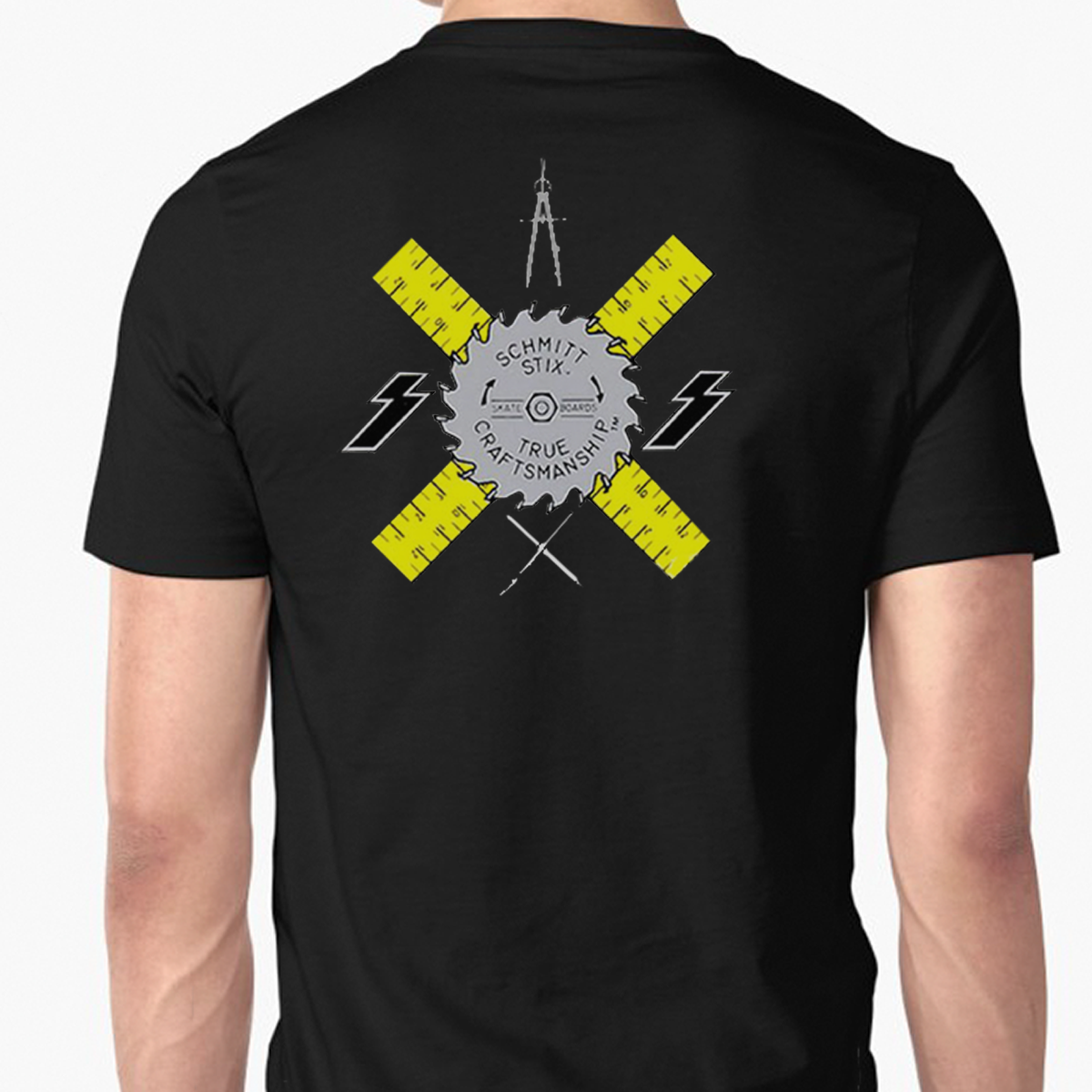 SCHMITT STIX Black T-Shirt - Black – Select Skate Shop