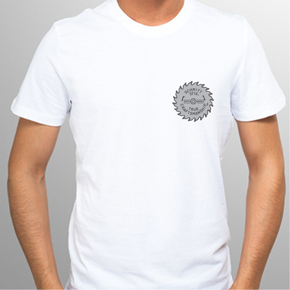 SCHMITT STIX White T-Shirt - White – Select Skate Shop