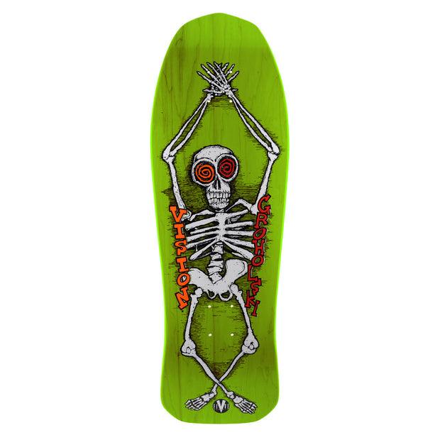 Vision Tom Groholski Skeleton Modern Concave Deck - 10.25"x30" - Lime