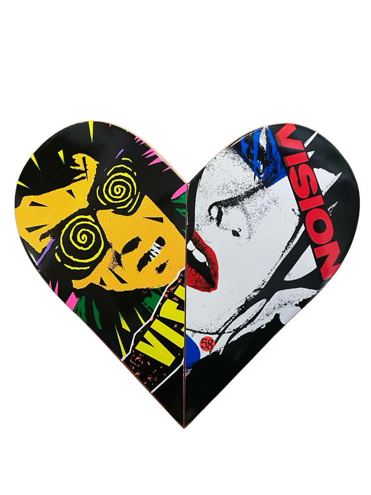 Skateboard Heart Art 