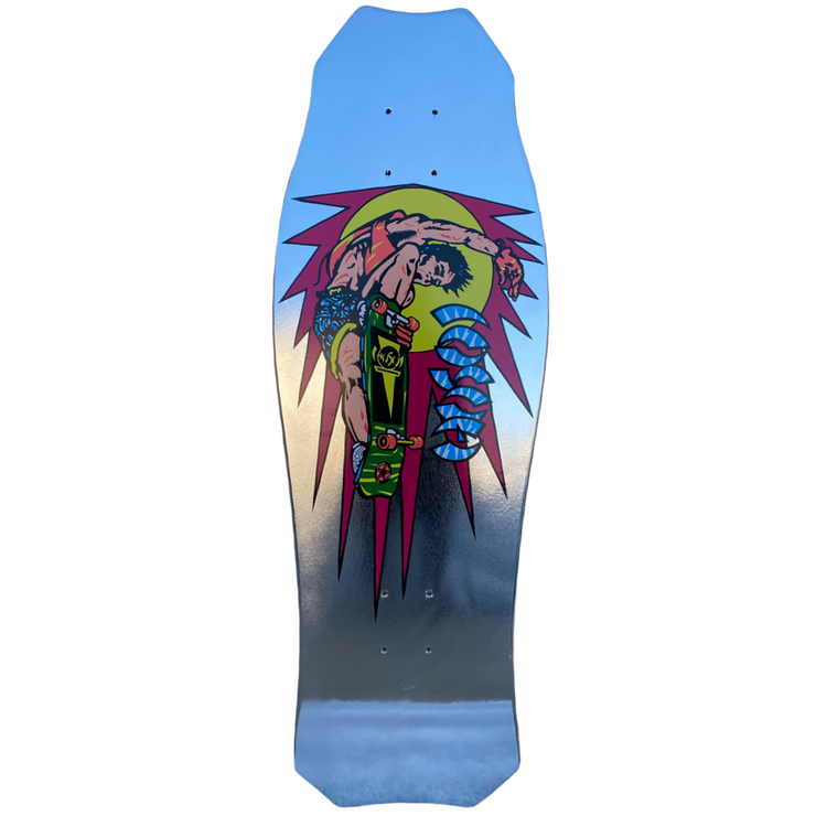 Hosoi Skateboards Rocket Air Limited Colorway - Silver Foil Deck – 10.25"x30.25"