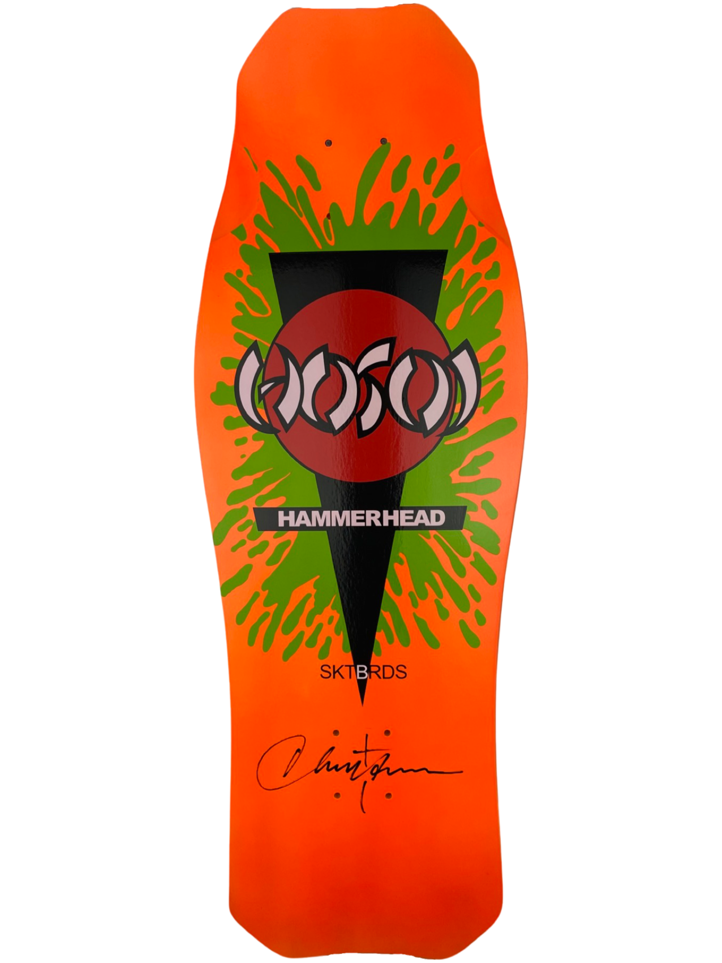 Hosoi Skateboards O.G. Hammerhead Splat Deck Signed– 10.5