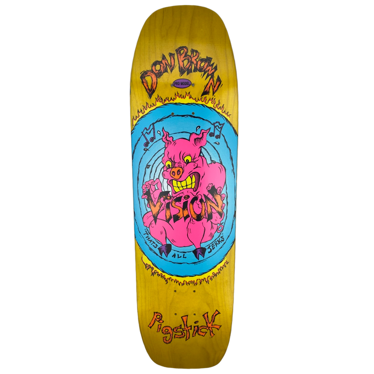 Vision Don Brown Pig Stick Modern Shape Deck - 8.75