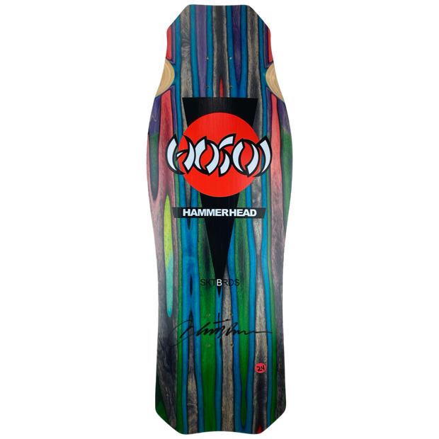 Hosoi Skateboards  O.G. Hammerhead Swirl Deck Signed 