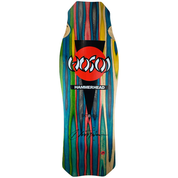 Hosoi Skateboards  O.G. Hammerhead Swirl Deck Signed 