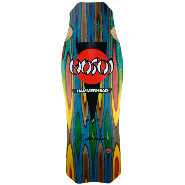 Hosoi Skateboards  O.G. Hammerhead Swirl Deck Signed 