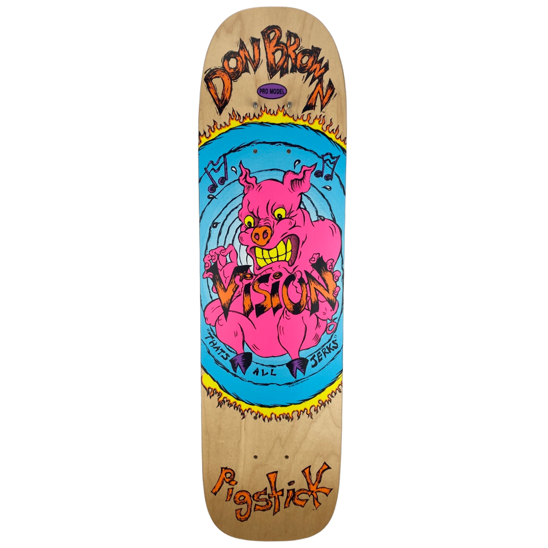 Vision Don Brown Pig Stick OG Reissue Deck - 7.25