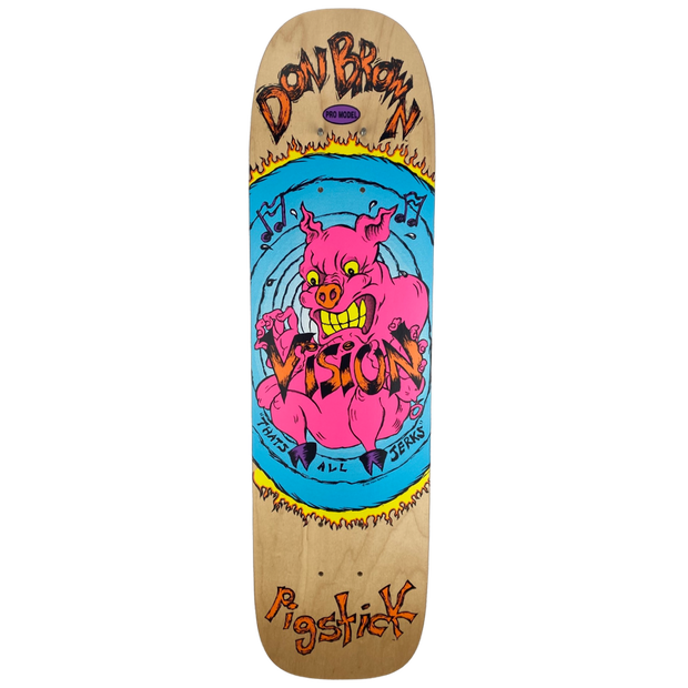 Vision Don Brown Pig Stick OG Reissue Deck - 7.25"x27.5"