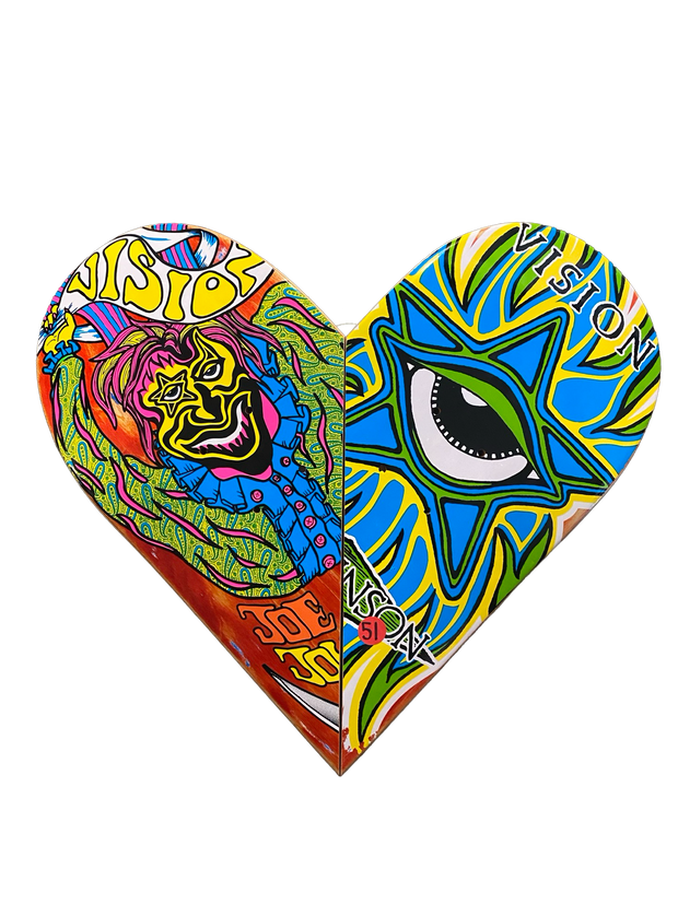 Skateboard Heart Art 