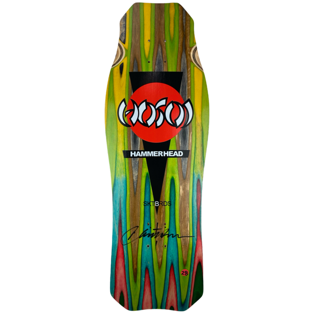 Hosoi Skateboards  O.G. Hammerhead Swirl Deck Signed 