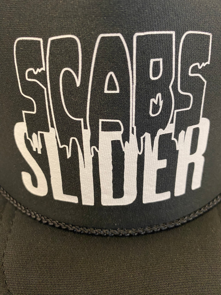 SCABS SLIDER HAT - BLACK/BLACK Halloween Horror Series