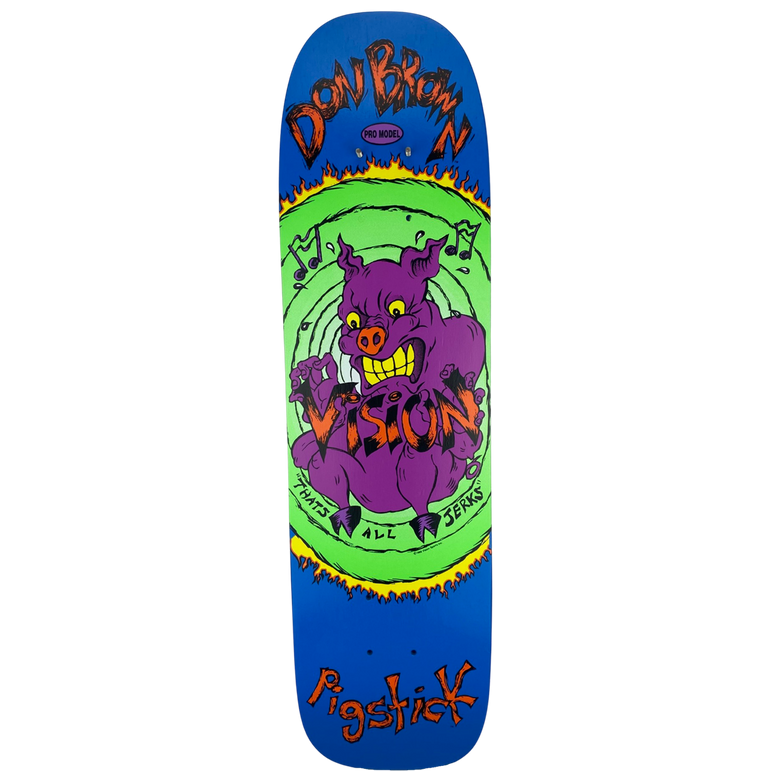 Vision Don Brown Pig Stick OG Reissue Deck - 7.25"x27.5"