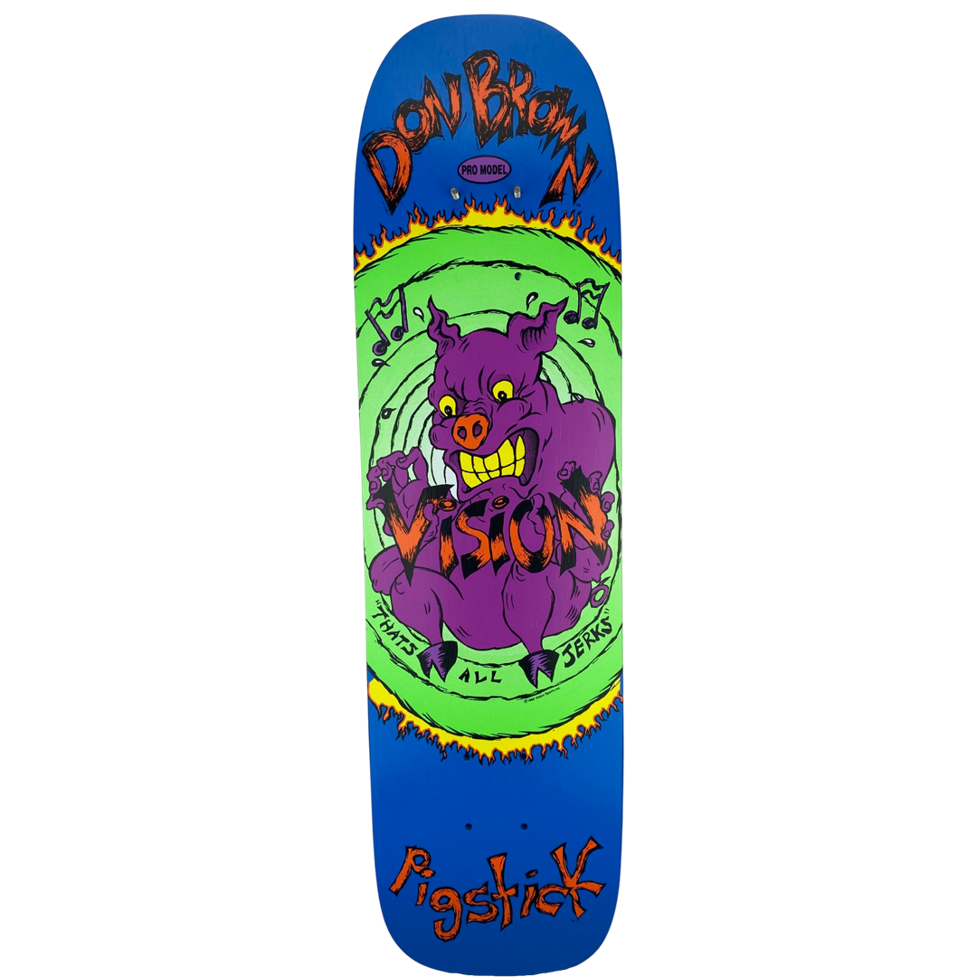 Vision Don Brown Pig Stick OG Reissue Deck - 7.25