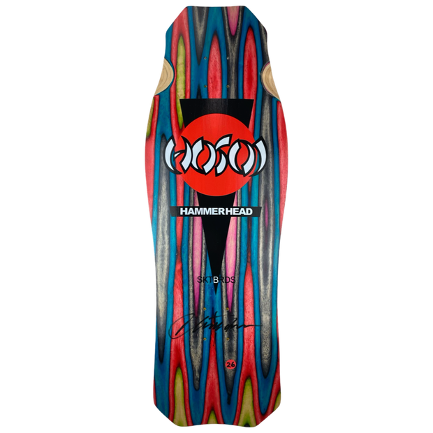 Hosoi Skateboards  O.G. Hammerhead Swirl Deck Signed 