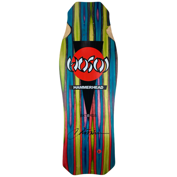 Hosoi Skateboards  O.G. Hammerhead Swirl Deck Signed #31 – 10.5"x31"