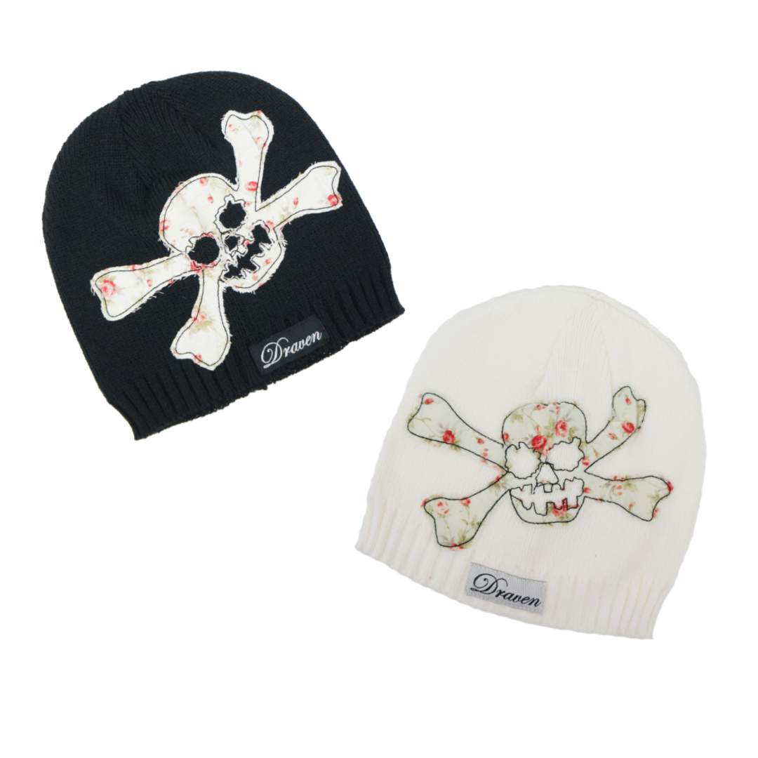Draven Women's Skull & Roses Beanie- BLACK – Select Skate Shop