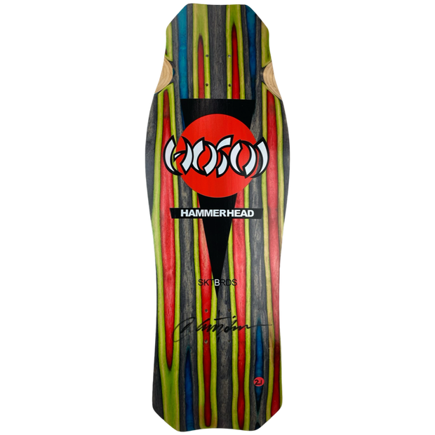 Hosoi Skateboards  O.G. Hammerhead Swirl Deck Signed 