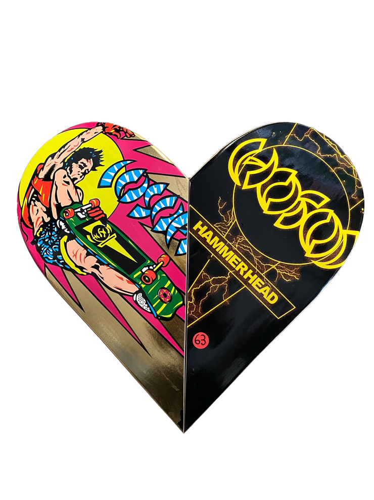 Skateboard Heart Art 