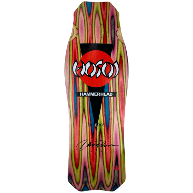 Hosoi Skateboards  O.G. Hammerhead Swirl Deck Signed 