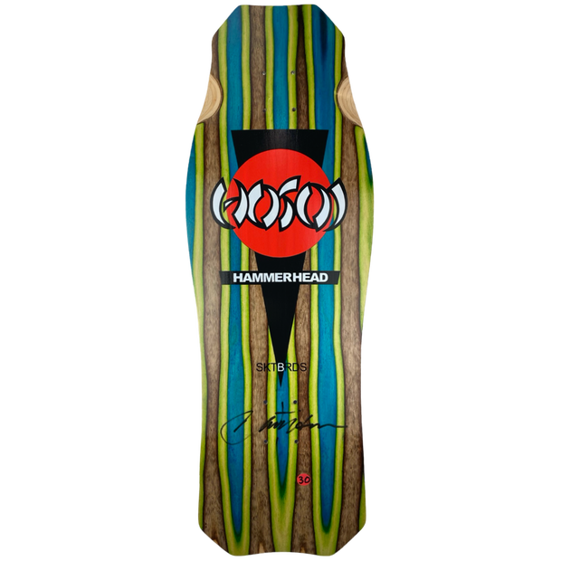 Hosoi Skateboards  O.G. Hammerhead Swirl Deck Signed 