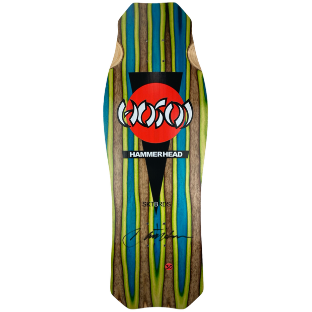Hosoi Skateboards  O.G. Hammerhead Swirl Deck Signed #30 – 10.5"x31"