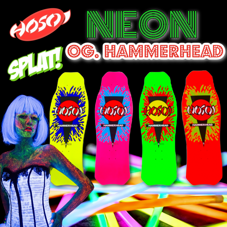 Hosoi Skateboards O.G. Hammerhead Splat Deck– 10.5
