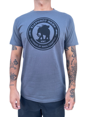 Elephant Brand Skateboards Elephant Army T-Shirt- Charcoal Grey