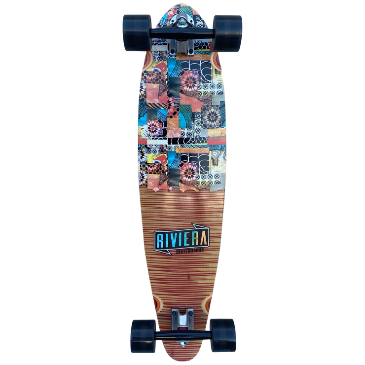 SALE Riviera Carbon fiber skateboard complete - 8.75"x34"