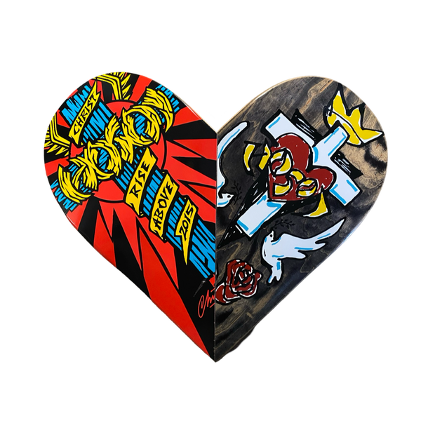 Skateboard Heart Art 