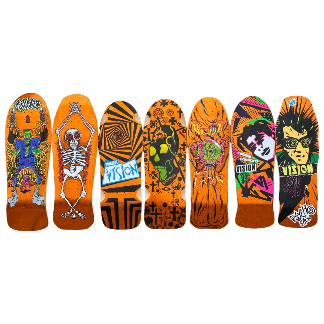 Vision Old Ghost Limited Orange Scratch Foil Deck - 10