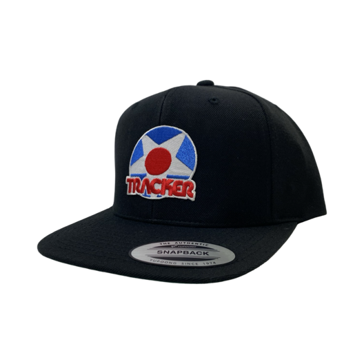 Tracker Star Black Snapback Hat