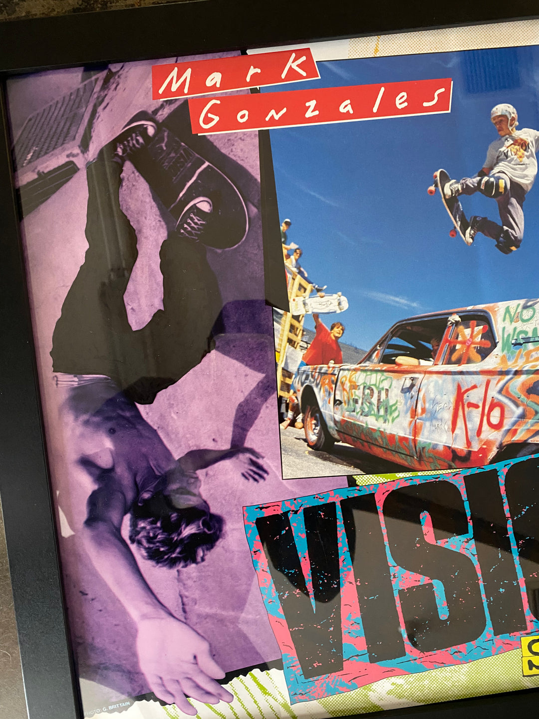 NOS Original Signed Mark Gonzales Vision Skateboards Poster - 17