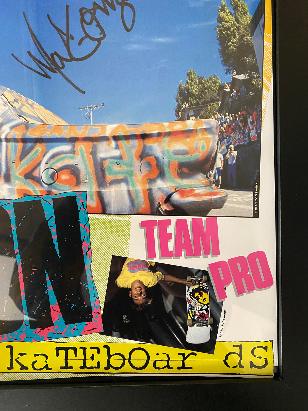 NOS Original Signed Mark Gonzales Vision Skateboards Poster - 17