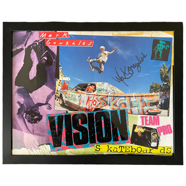 NOS Original Signed Mark Gonzales Vision Skateboards Poster - 17
