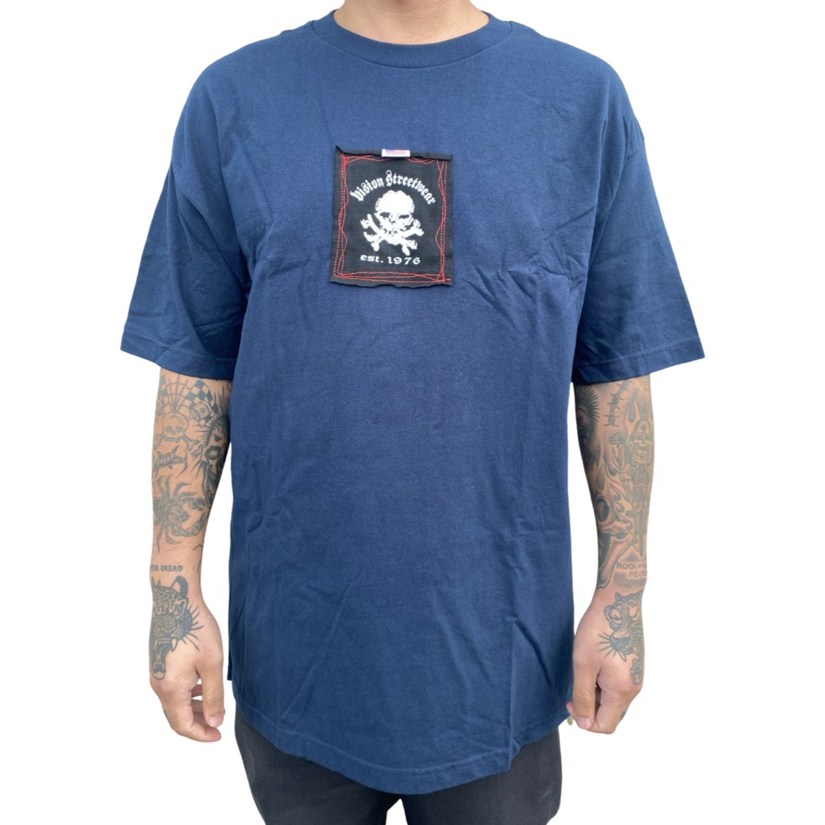 Vision Streetwear- Skull Patch Men's T-Shirt