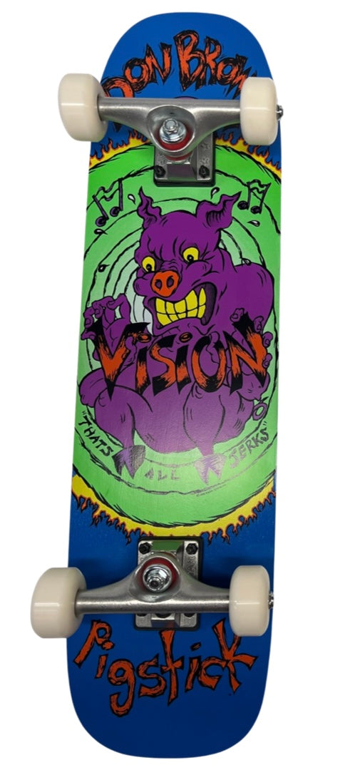 Vision Don Brown Pig Stick OG Reissue Complete Skateboard - 7.25