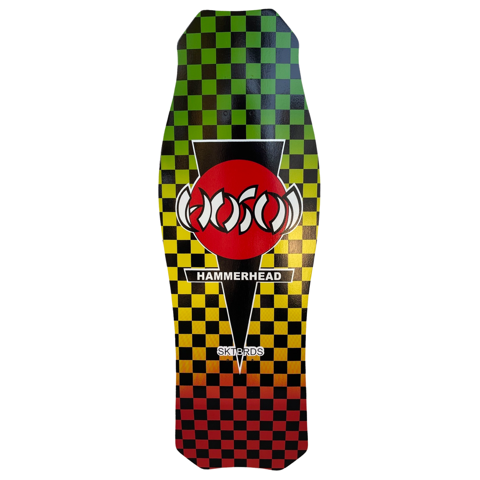 Hosoi Skateboards O.G. Hammerhead RASTA Checkerboard Deck– 10.5
