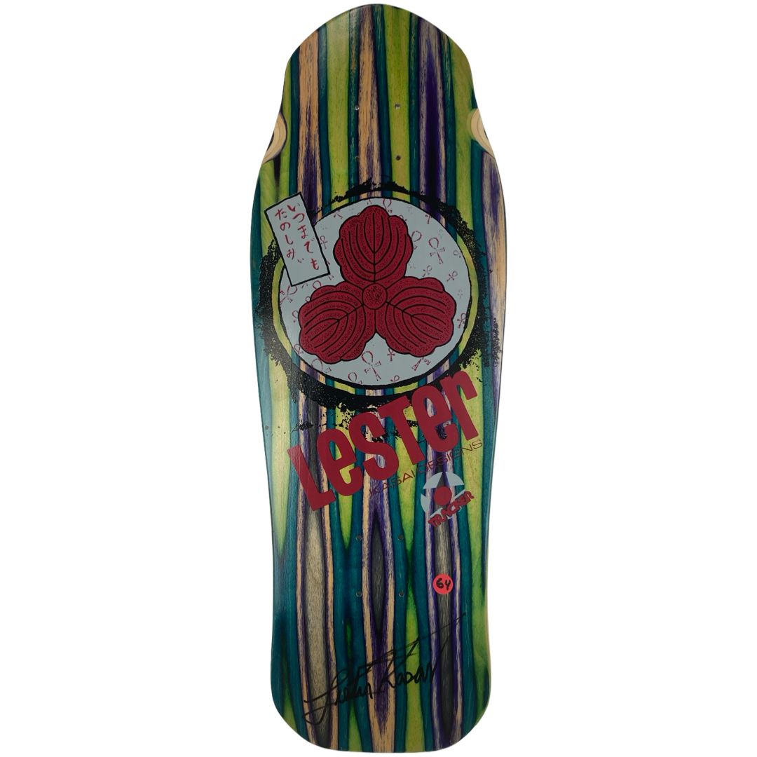 Tracker Lester Kasai Signed Oak Leaf Swirl -#64 Limited Deck - 10 3/8