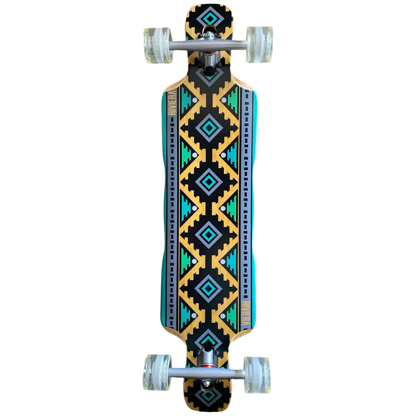 SALE Riviera Dineh Drop Through Longboard Complete Blem - 8.75"x37"
