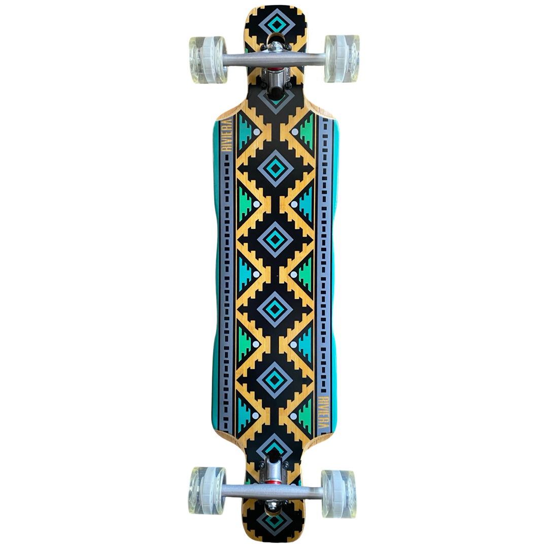 SALE Riviera Dineh Drop Through Longboard Complete Blem - 8.75